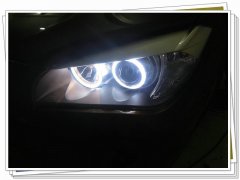 汽车大灯改装 宝马X1升级进口海拉5代双光透镜